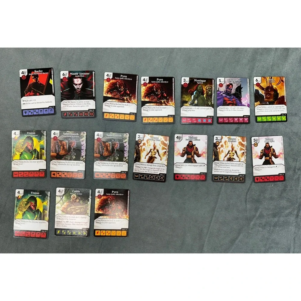 Marvel Dice Masters Card Lot XMen Avengers Professor X Red Hulk Cards Only